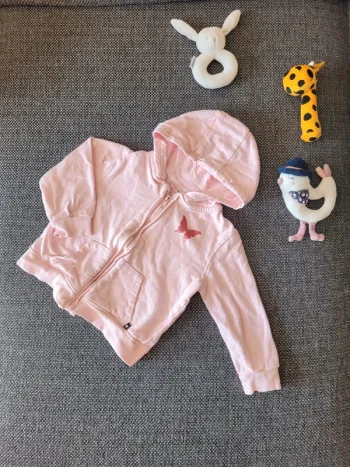 Veste zippée fille 4 ans