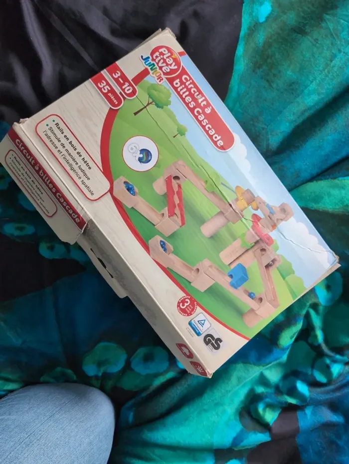 Circuit de billes en bois