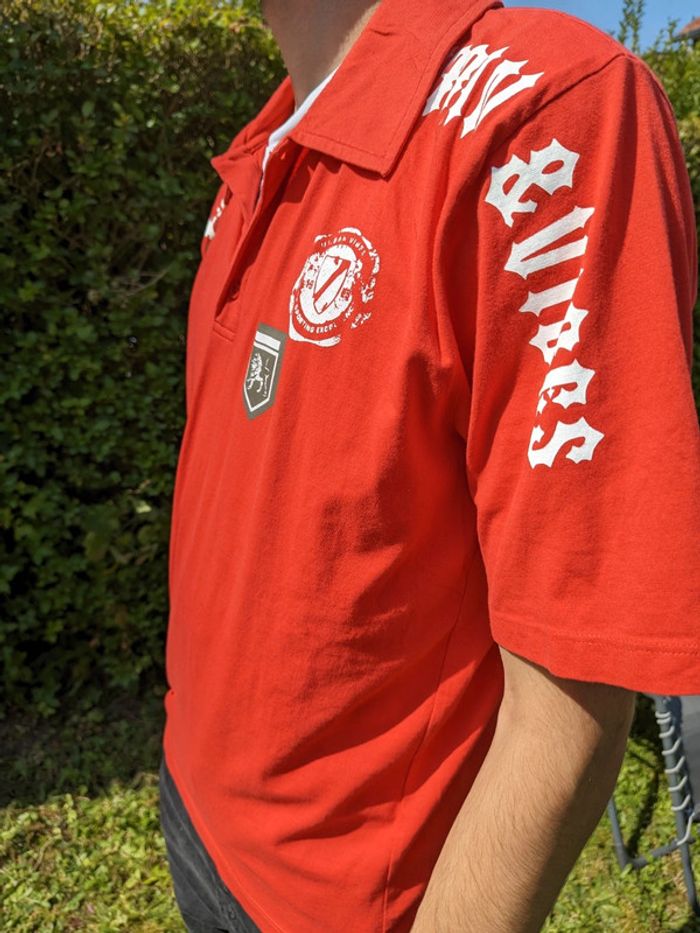 Polo rouge taille L