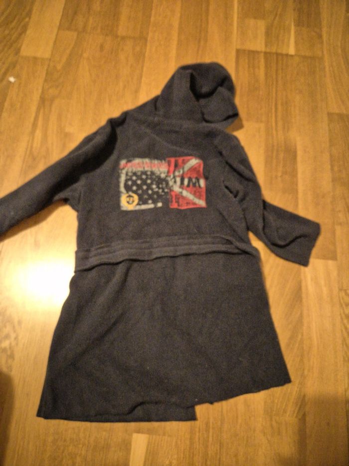 Robe de chambre polaire marine taille 4 ans - photo numéro 4