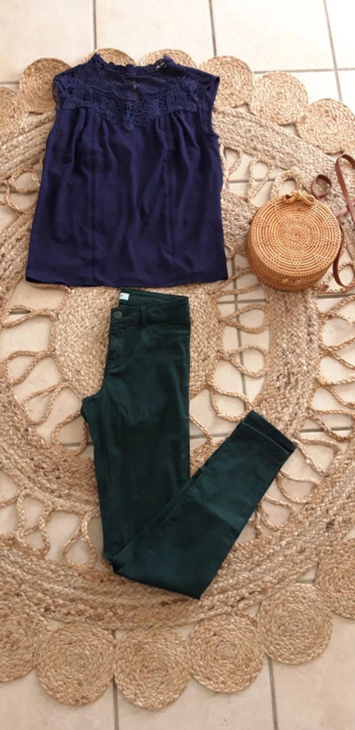 Blouse bleu Marine Naf Naf - photo numéro 2