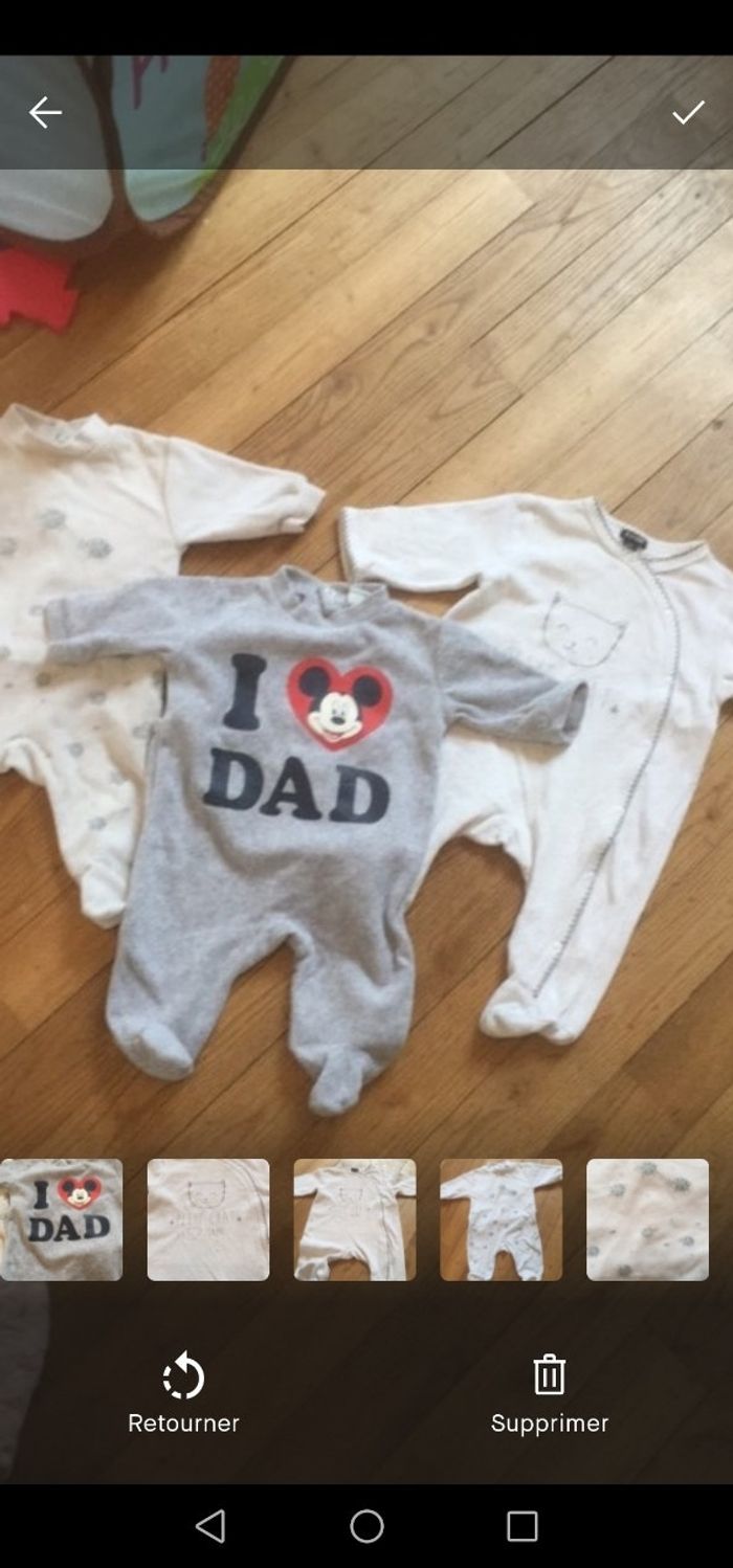 Lot 3 pyjama 3 mois