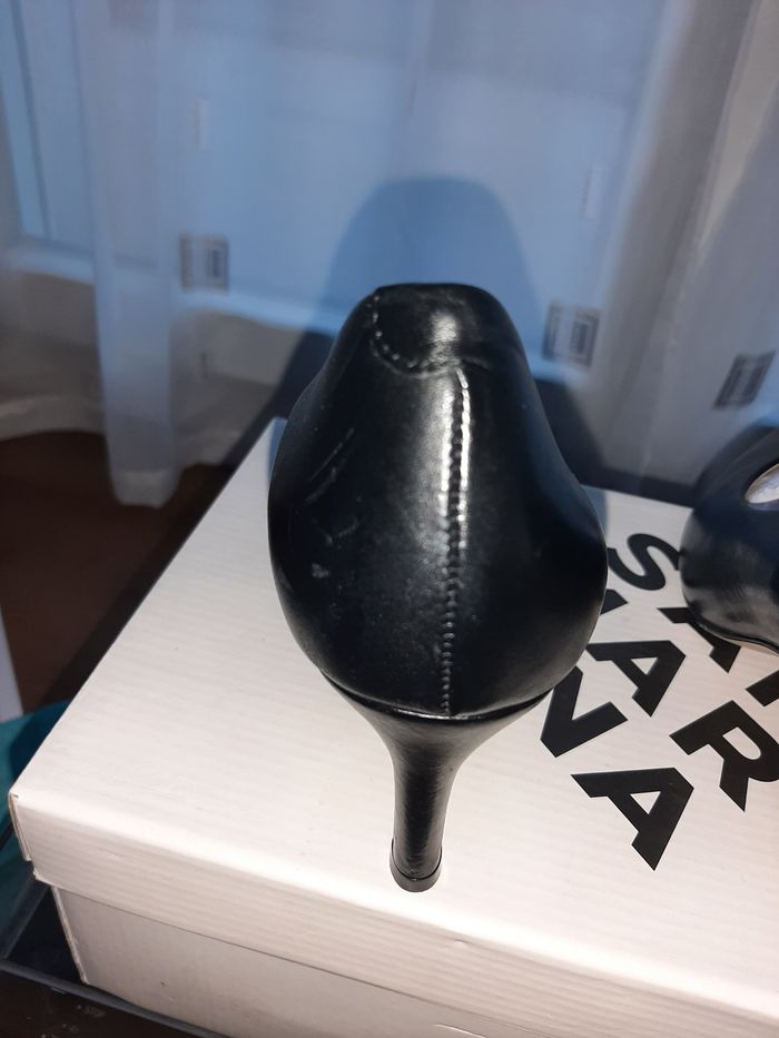 Escarpin Maidie noir en cuir taille 38 - photo numéro 4