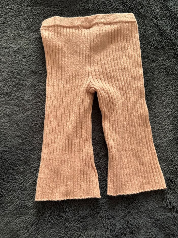 Pantalon patte d’éléphant rose paillette TAO 12 mois - photo numéro 4