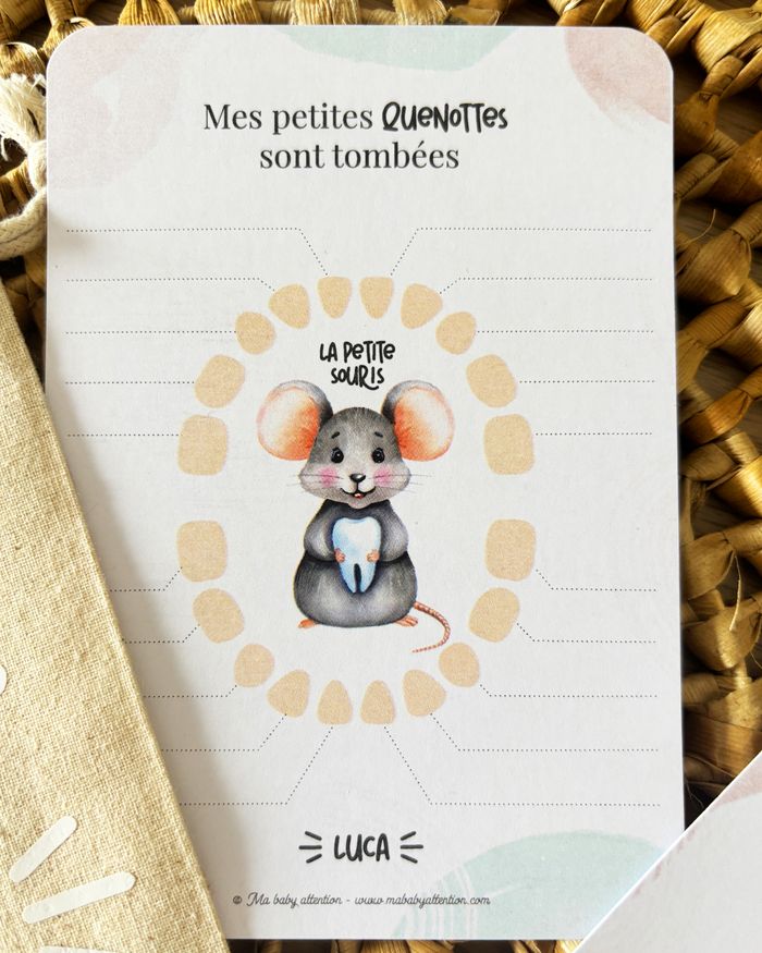 Coffret Petite Souris Personnalisé｜Perte dents de lait - photo numéro 4