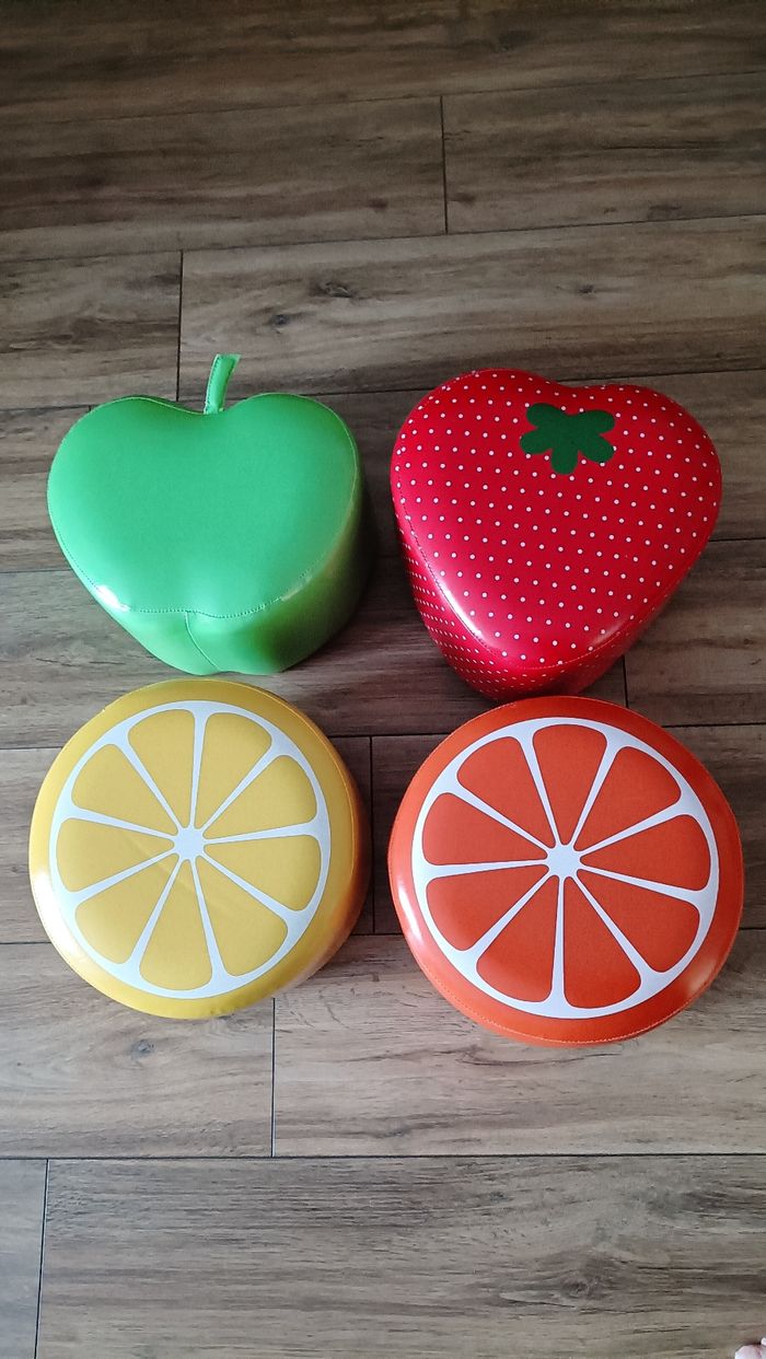 Poufs fruits enfants