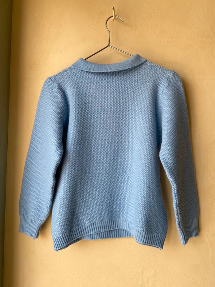 Pull bleu ciel vintage XS - photo numéro 5