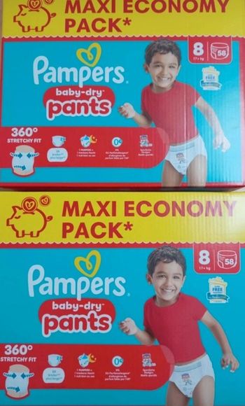 2 cartons de 58 couches