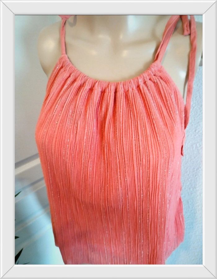 Top corail Camaïeu taille xs neuf - photo numéro 2