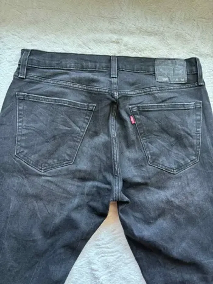 Jean Levi’s 559 homme XL/46 L30 coupe régular straight droit gris anthracite noir 00s y2k vintage - photo numéro 13