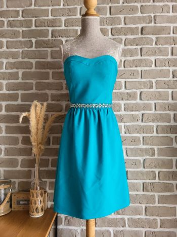 Robe bustier pour cérémonie vert bleu turquoise Naf Naf - Neuve