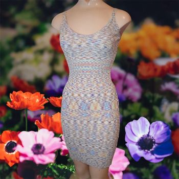 Robe blanc multicolore - Giorgia - Taille S