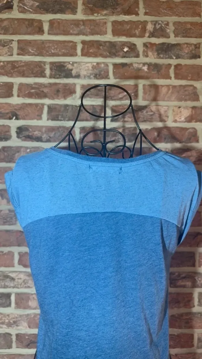 Tshirt bleu Bershka Taille S / 36 - photo numéro 8