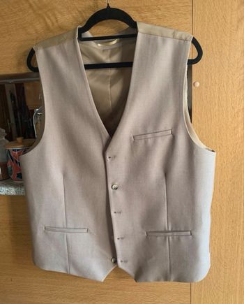 Gilet de costume beige