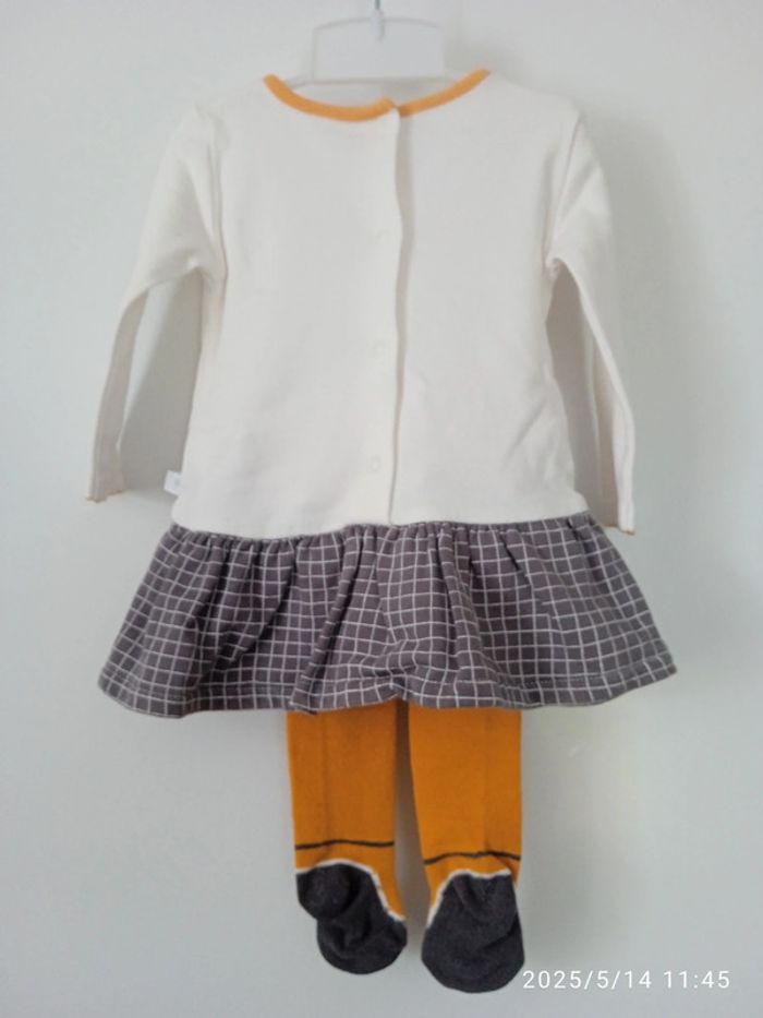 Robe et collants 6 mois Absorba - photo numéro 2