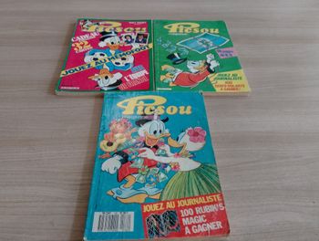 Lot de 3 Picsou magazine, n° 125, 182, 172