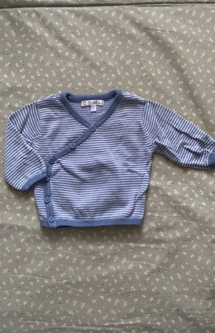 Gilet marinière 3 mois