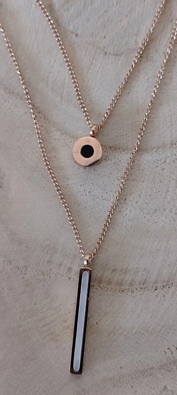 Collier double nacre