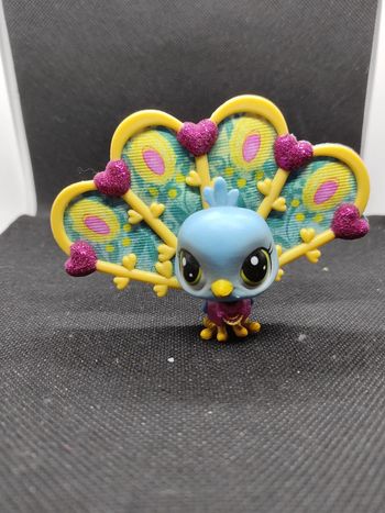 my Littlest Petshop LPS paon bleu peacock 3-59 #geektradelpspaon