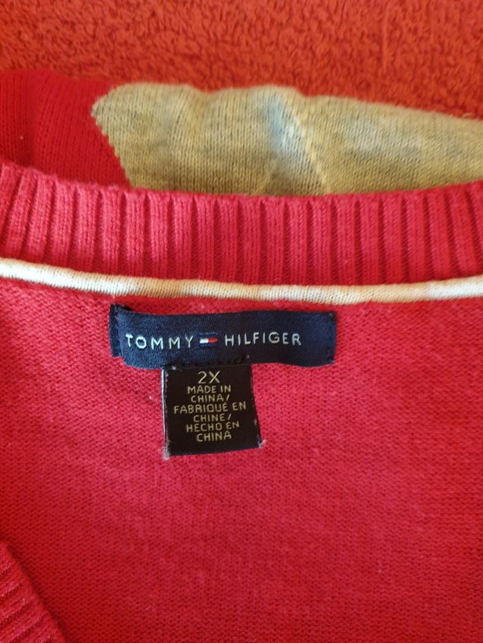 Pull femme 2X rouge Tommy Hilfiger - photo numéro 4