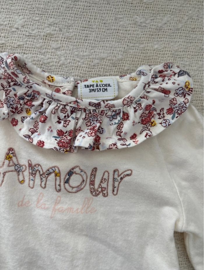 Lot Top bébé filles 1-3 mois divers marques - photo numéro 6