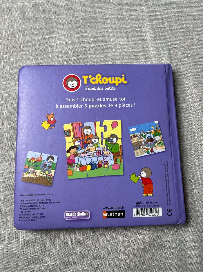 Livre puzzle T’choupi - photo numéro 2