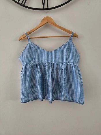 Top à bretelles avec volants Creeks taille 46 neuf