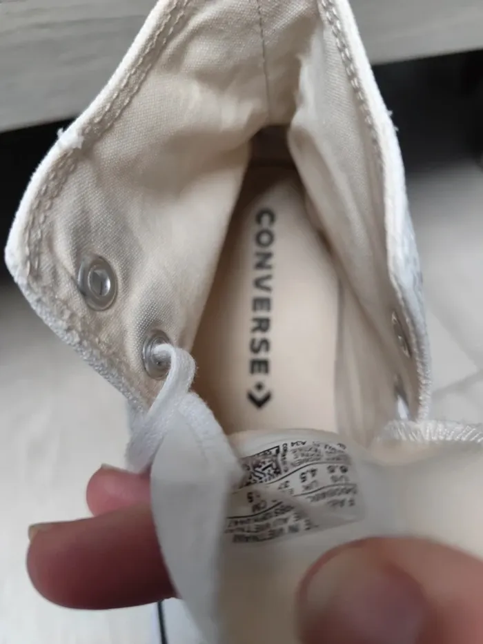 Converse plateforme blanche - photo numéro 11