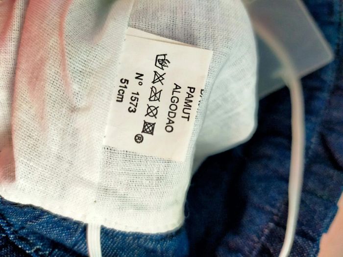 Bob bébé en jean brodé – 49 cm ou 51 cm – Neuf - photo numéro 5