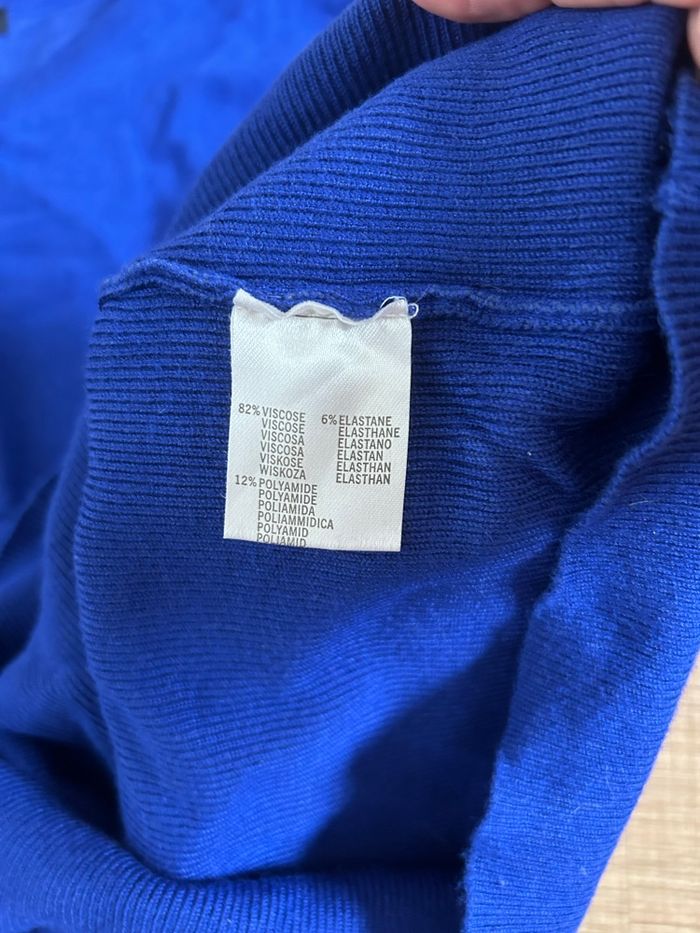 Pull bleu avec strass Enzoria taille unique jamais porté - photo numéro 10