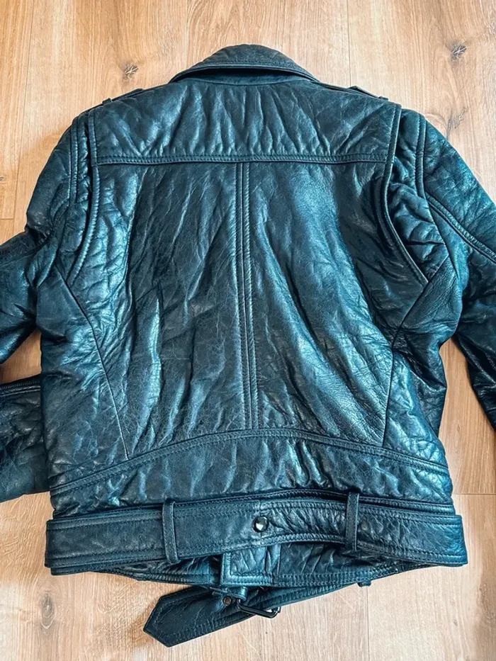 Perfecto cuir The Kooples noir taille 34 - photo numéro 9