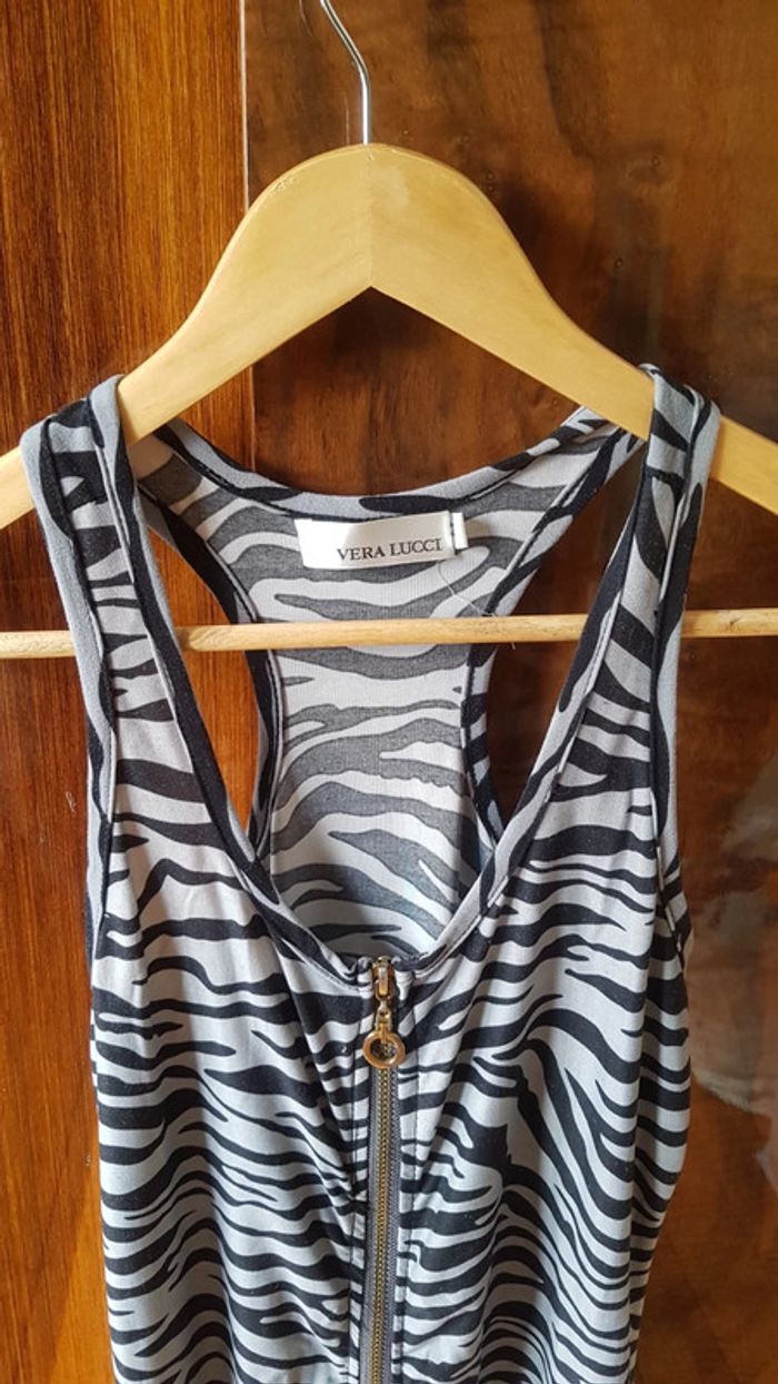 Robe courte motif zèbre - photo numéro 2
