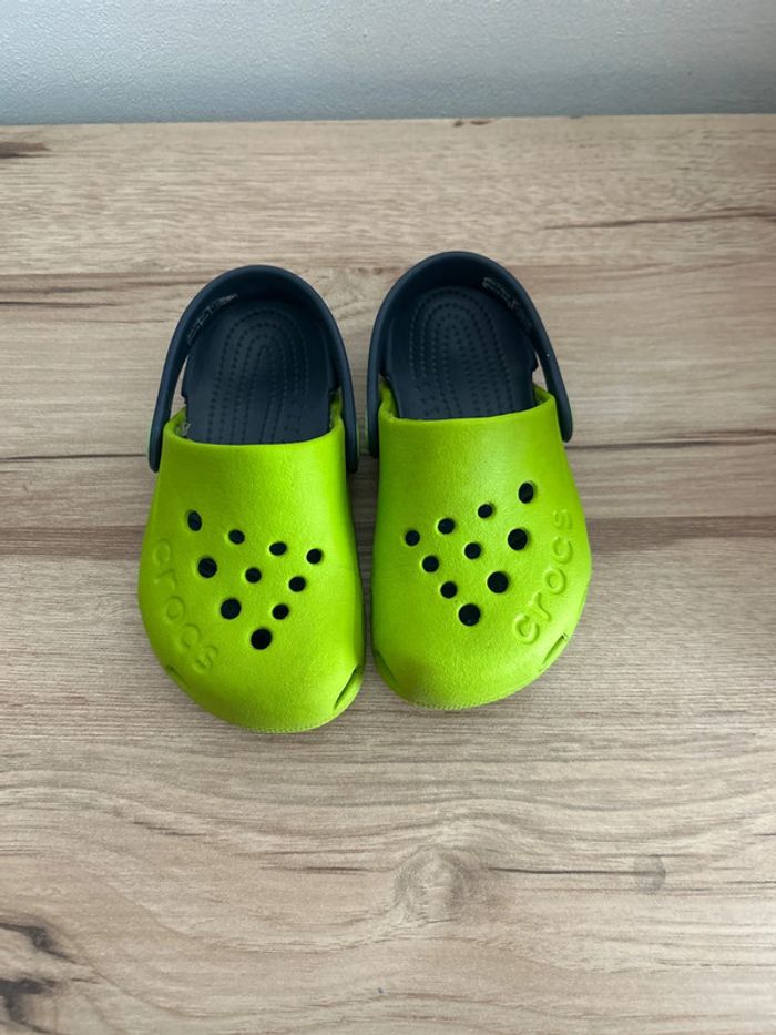 crocs vert et marine - photo numéro 2