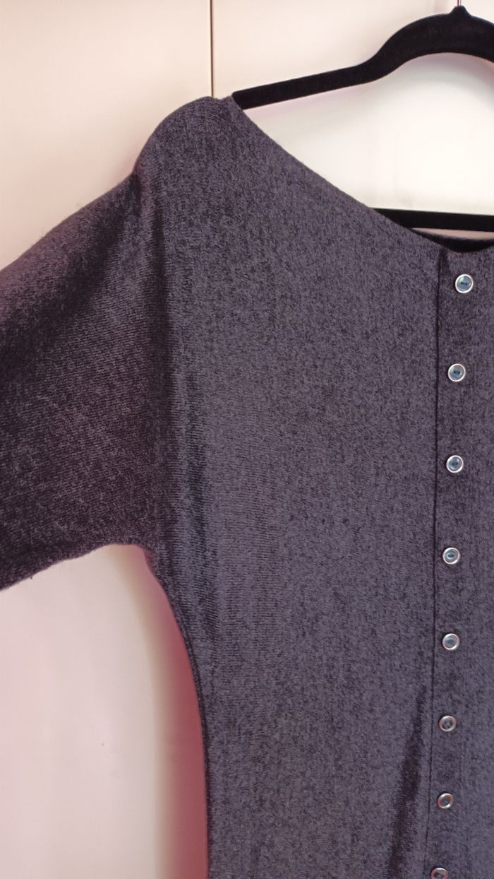 Robe pull courte avec encolure bateau - photo numéro 3