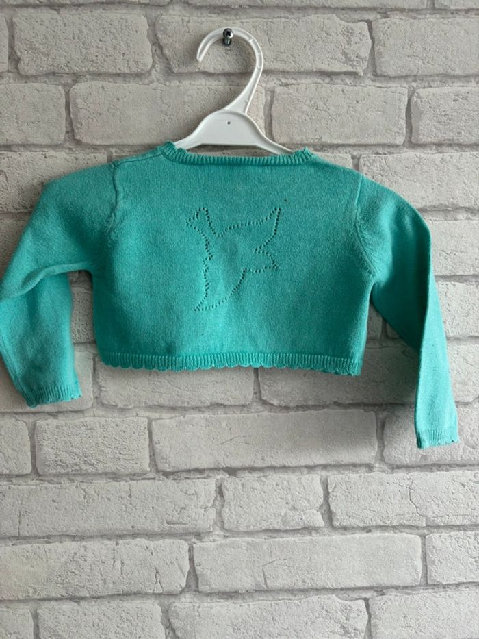 boléro tartine et chocolat taille 1 an - photo numéro 2