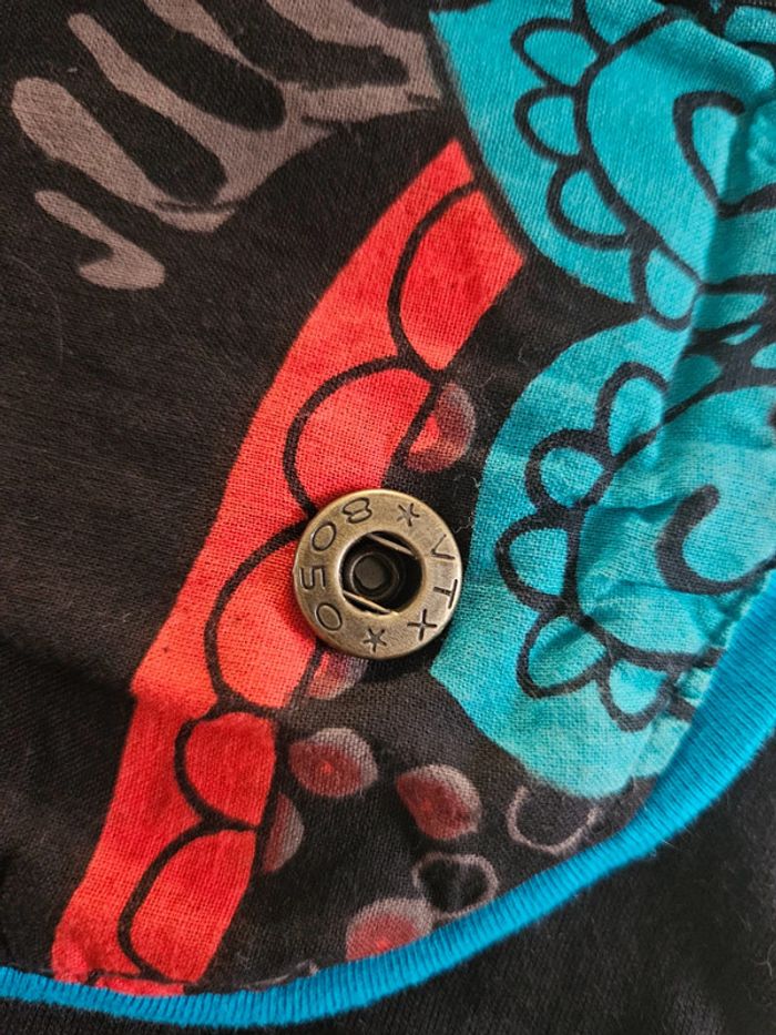 Jupe porte feuille réversible multicolore taille unique - photo numéro 11