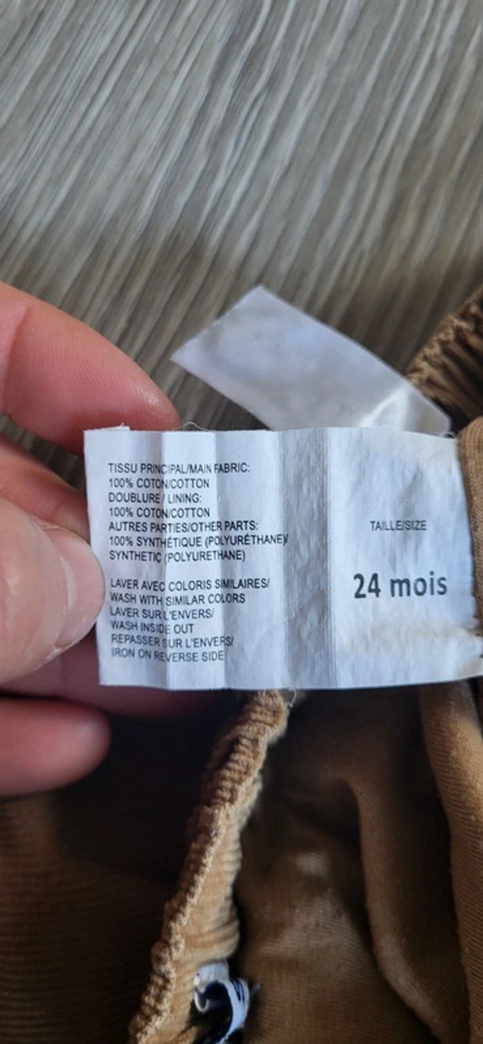 Pantalon velours côtelé creeks 24 mois - photo numéro 7
