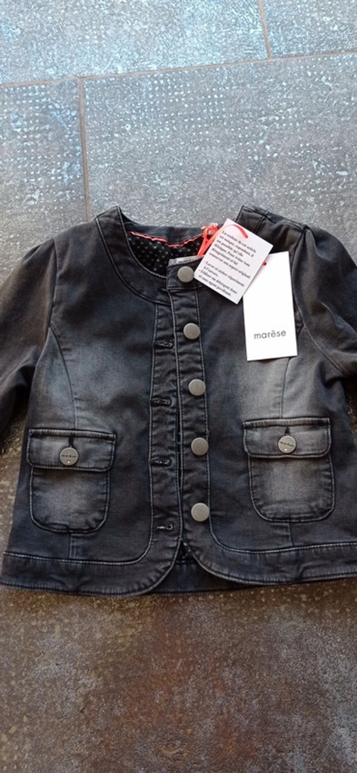 Veste en jean neuve Marèse 
Taille 6 ans mais idéale 5/6 ans - photo numéro 3