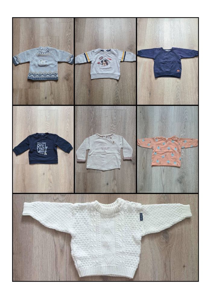 Lot de pull sweat chaud 6 mois Garçon - photo numéro 2