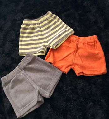 Lot de 3 shorts éponges
