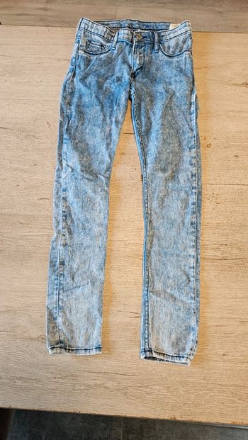 Jean s bleu clair comme chiné skinny fit, ajustable, 10/11 ans, H&M, nickel