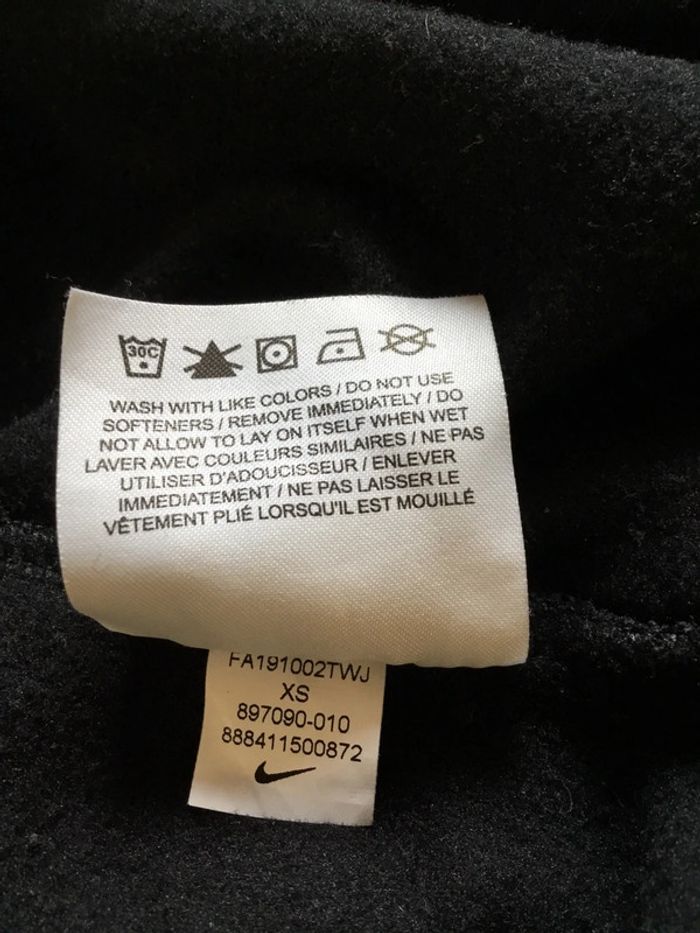 Sweat universitaire 1/4zip Nike noir taille XS 119 - photo numéro 13