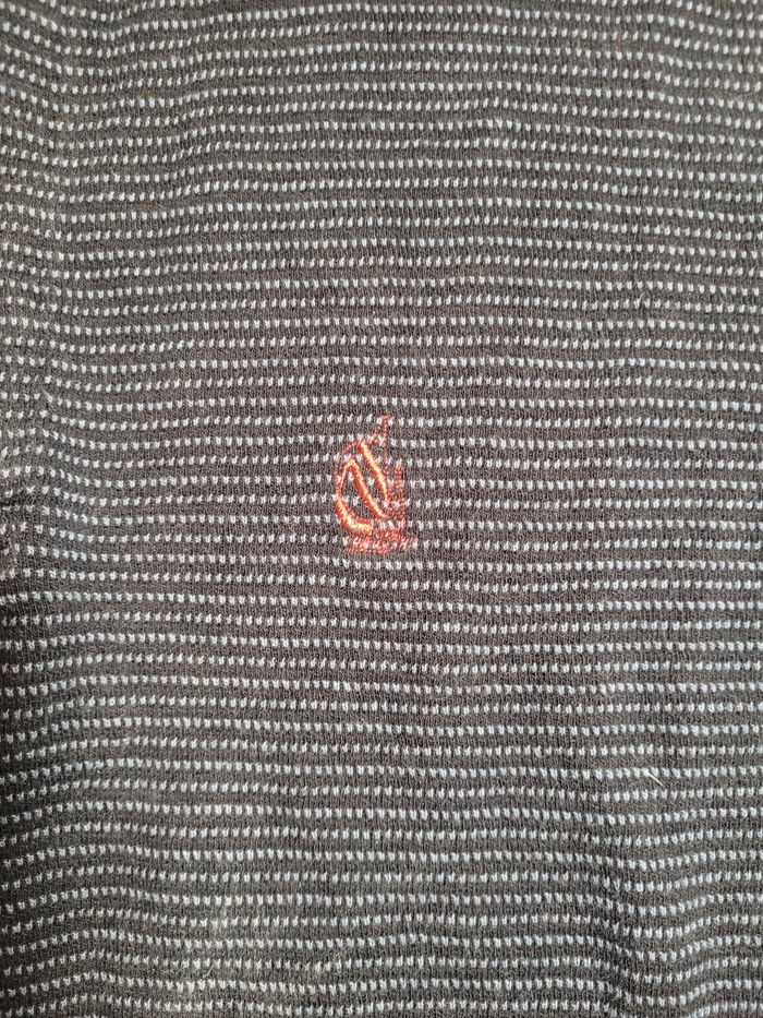 Pull Half Zip à boutons Bleu Marine Nautica - photo numéro 3