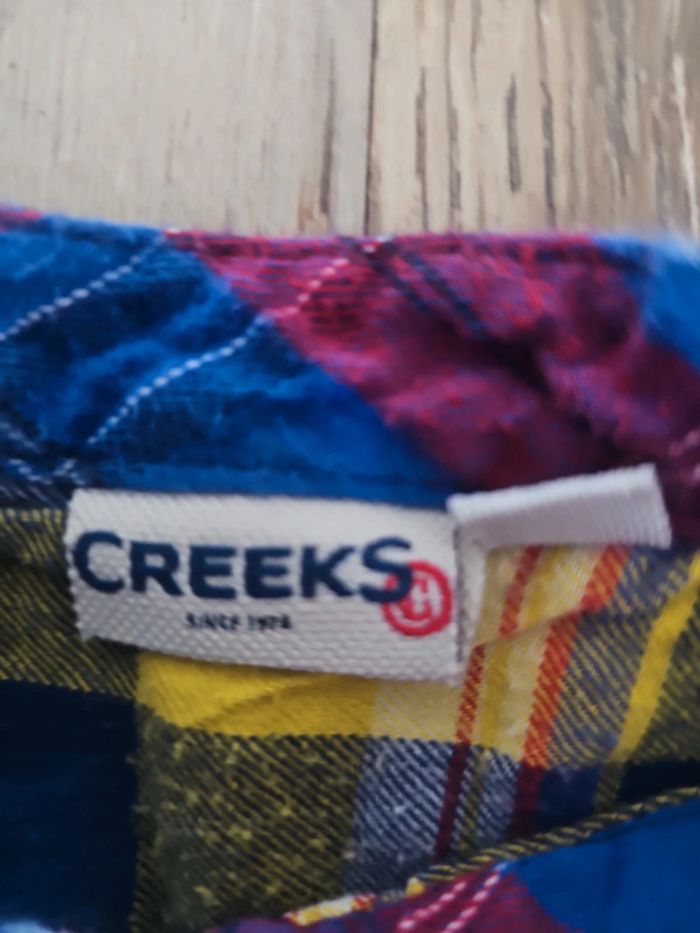 Chemise longue manche garçon taille 10 ans marque creeks - photo numéro 4
