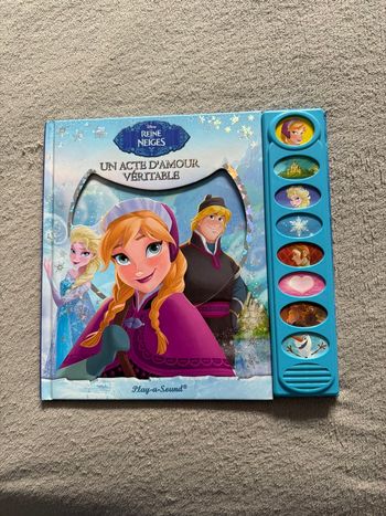 Livre reine des neiges interactif