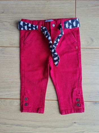 pantalon rouge bordeaux 6 mois