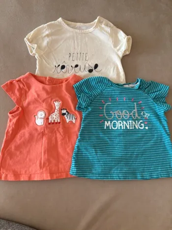 Lot de 3 tshirts