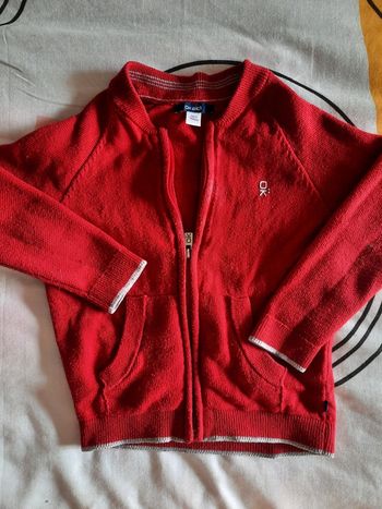 Gilet Okaidi rouge 4A