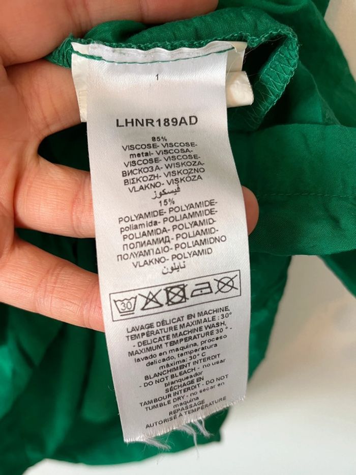 Robe Naf Naf taille 40 verte - photo numéro 3