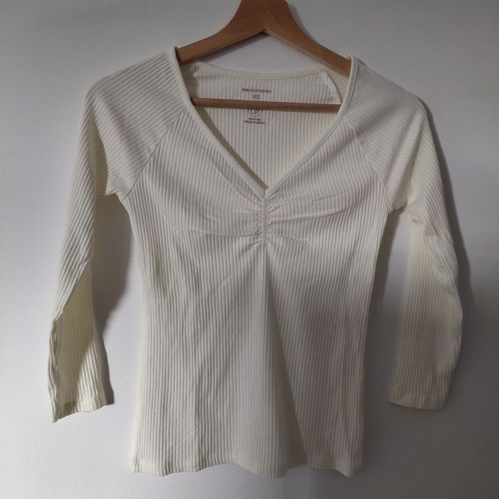 Camaïeu- haut viscose crème XS